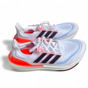 Adidas UltraBoost Light White Solar Red; US Men's Size 10.5